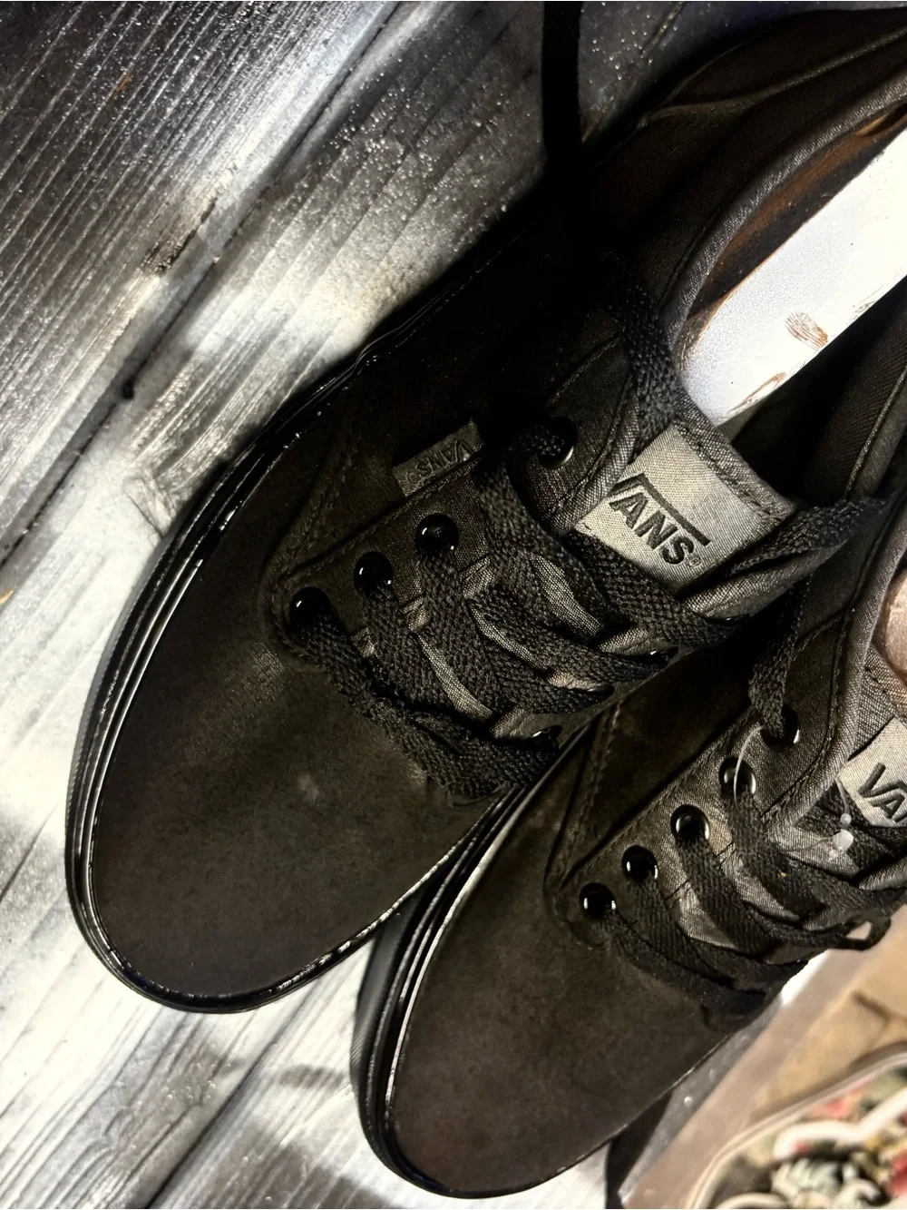 Vans Black Suede Low-Top Sneakers
